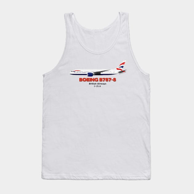 Boeing B787-8 - British Airways Tank Top by TheArtofFlying